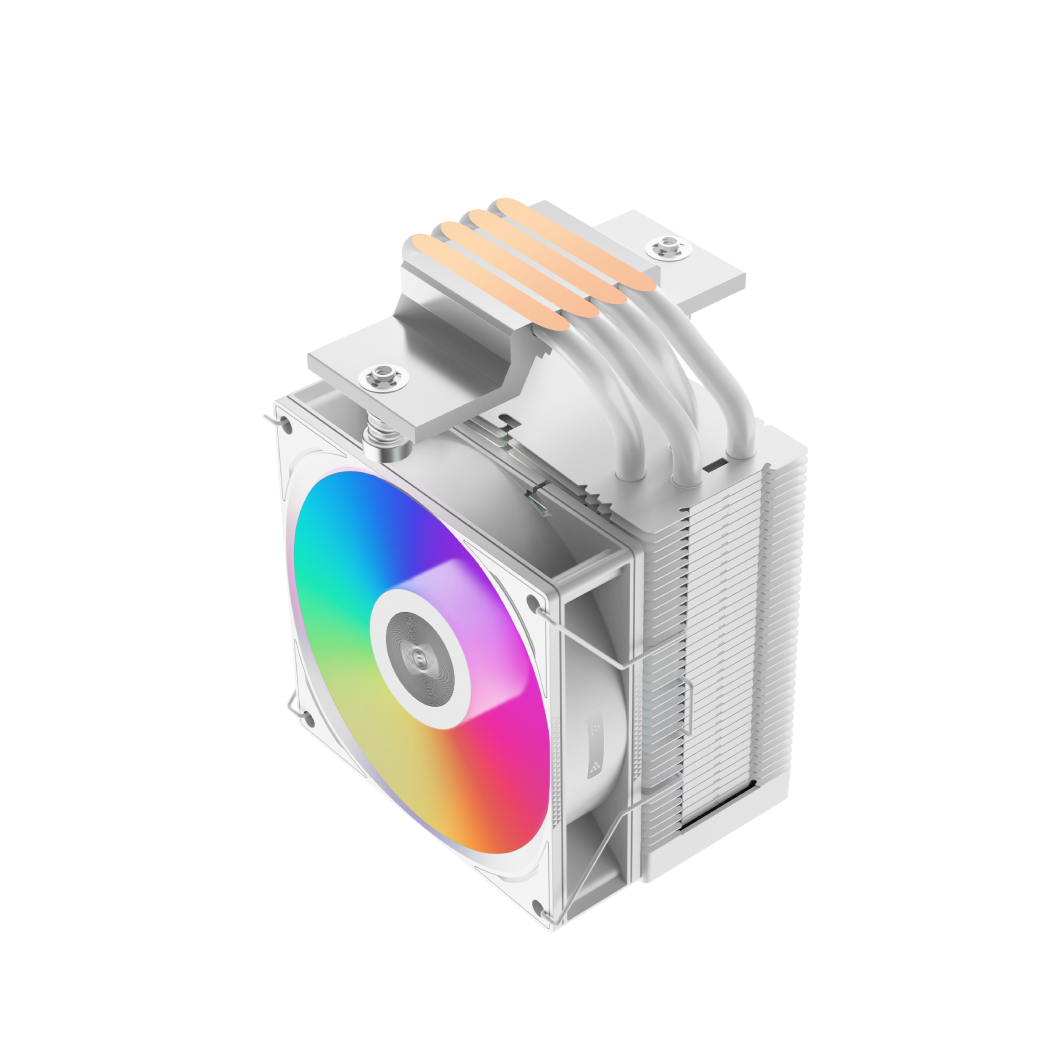 FAN CPU PC COOLER 1FAN H4 ARGB WHITE FAN CPU PC COOLER 1FAN H4 ARGB WHITE